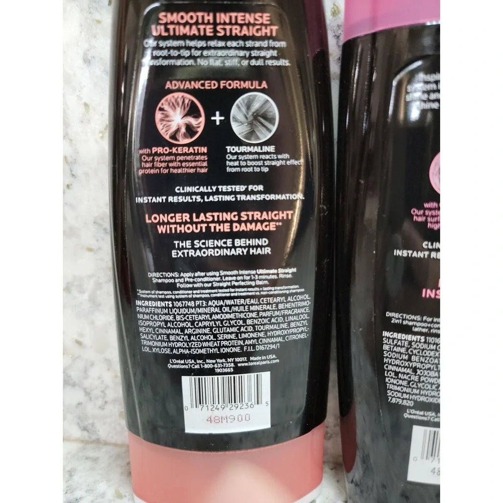 L'Oreal Nutri-Gloss High Shine 2 In 1 & Smooth Intense Conditioner Set‎ Of 2